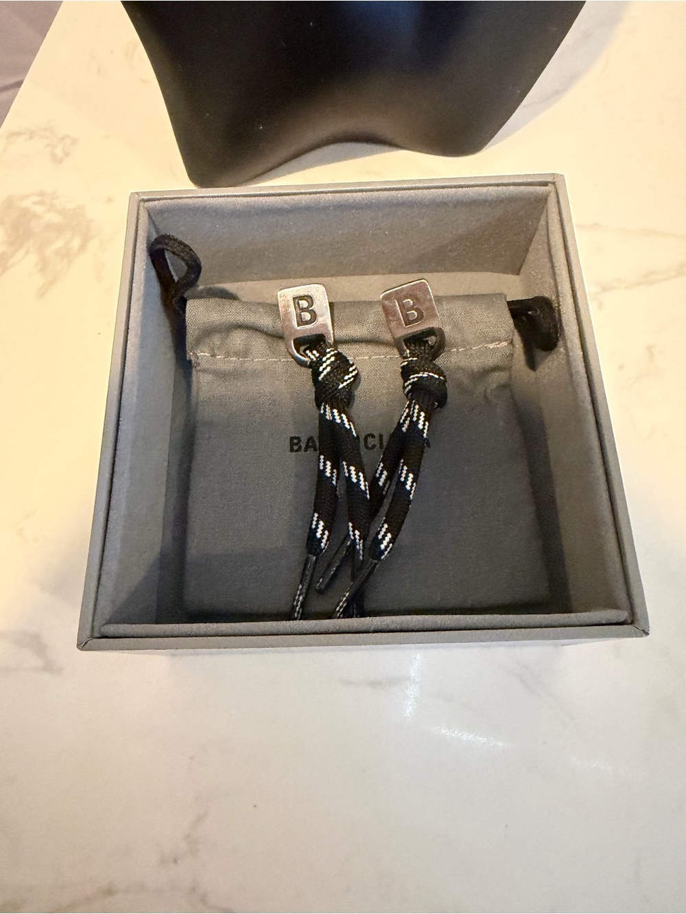 Balenciaga plate earrings